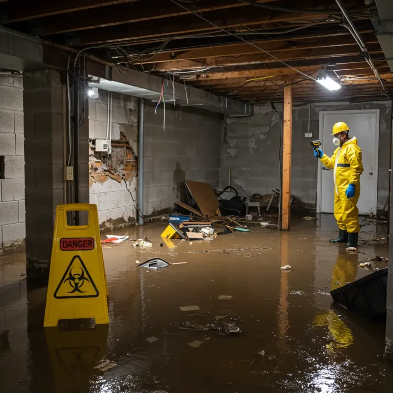 Flooded Basement Electrical Hazard in West End-Cobb Town, AL Property