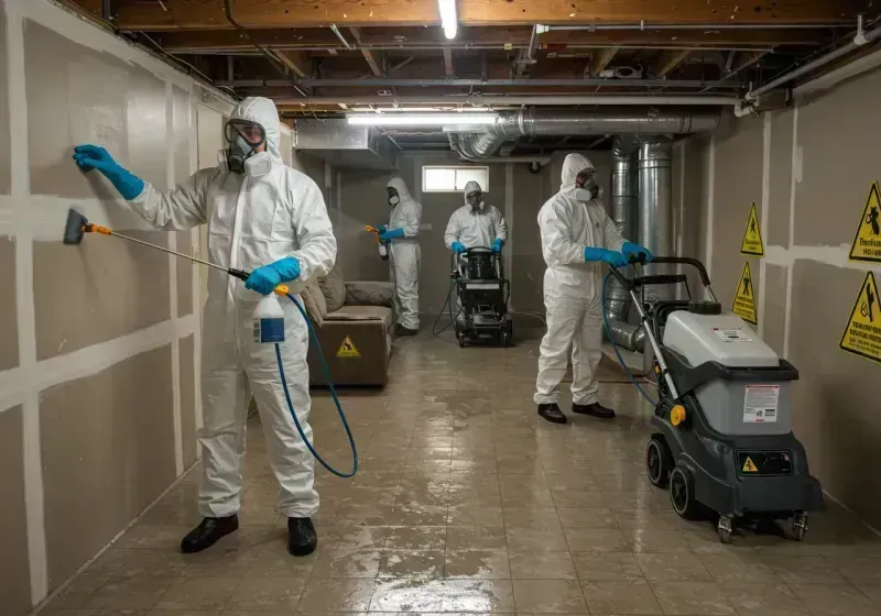 Basement Moisture Removal and Structural Drying process in West End-Cobb Town, AL