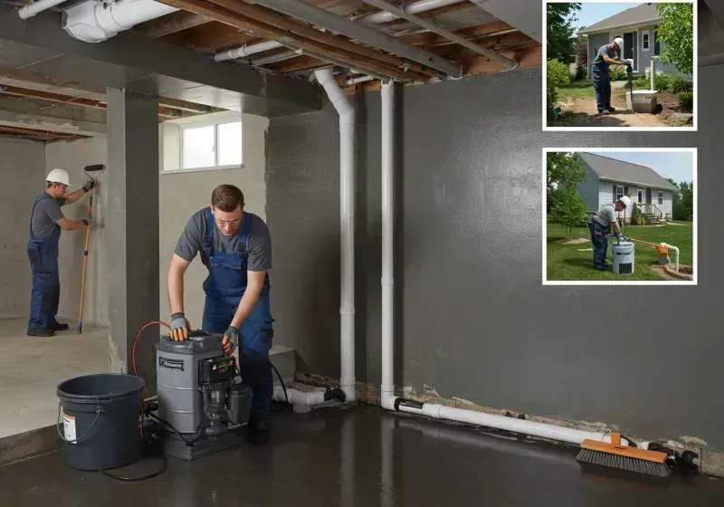 Basement Waterproofing and Flood Prevention process in West End-Cobb Town, AL